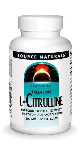 [BRSWIYIGOIMBC3DA] Source Naturals L-Citrulline - Supports Exercise Recovery, Energy and Detoxification*, 500 mg - 60 Capsules