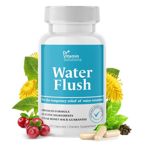 [BRSROBAKCQNWAHTL] Diuretic Water Pills for Weight Control - Instant Relief from Bloat and Swelling - Green Tea, Cranberry, Dandelion Leaf Extract - Water Retention Pills for Women & Men, 120 Caps