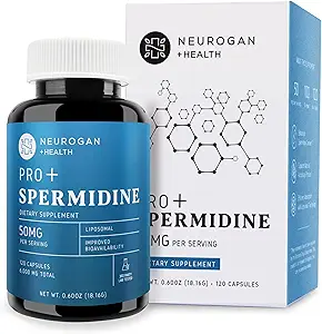 [BRSROBL3OECRU3TD] Neurogan Spermidine PRO Supplement Capsules - 50mg Per Serving, 60-Day Supply - Enhanced Absorption for Cellular Function, Healthy Aging - Wheat Germ Extract, Spermidine Supplements for Men & Women