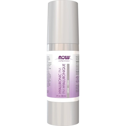 [BRSWIYQOAUGRKF36] Solutions, Hyaluronic Acid PM Creme, 2 fl oz (59 ml), NOW Foods