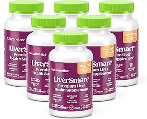 [BRSWGAL5OQCGO3DD] LiverSmart - Liver Cleanse & Repair Formula with European Milk Thistle, Silymarin, Artichoke, Dandelion, Yellow Dock Root, Beet Root - Supplement to Aid, Renew and Support Liver Health (6)