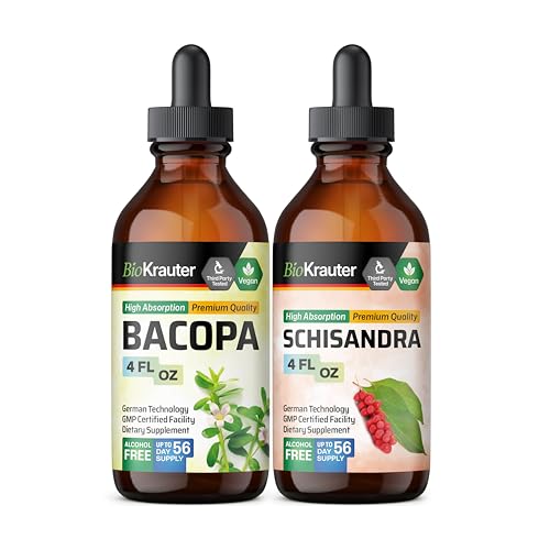 [BRSRAGI5A4IA2C3D] Bacopa Tincture 4 Fl. Oz. & Schisandra Tincture 4 Fl. Oz.