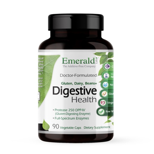 [BRSWIEYZBUOB43T4] EMERALD LABS Digestive Health - Digestive Aid with Probiotics & Digestive Enzymes - Supports Gut Health & Constipation - Vegetarian, Gluten-Free - 90 Vegetable Capsules (30-Day Supply)