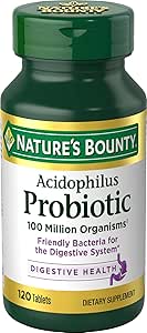 [BRSWIF35BYNRO2YZ] Nb Acidophilus Size 100s Nature's Bounty Acidophilus Probiotic Tablets 100 Count
