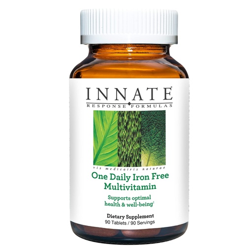[BRSWIYIPA57RGALU] INNATE Response Formulas One Daily without Iron - Iron-Free Daily Multivitamin - With B Vitamins - Vegetarian, Non-GMO, and Kosher - Made Without 9 Food Allergens - 60 Count (60 Servings)