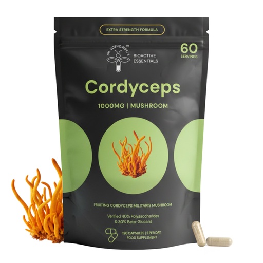 [BRSRAA35BUCGMGY2] Dr Sosnowski's BioActive Cordyceps Mushroom Capsules | 1000mg High Strength Cordyceps Extract for Daily Support (120 Capsules)