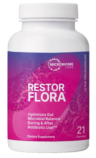 [BRSRMYIHAF7WEEI7] Microbiome Labs RestorFlora - Men's & Women's Probiotics for Digestive Health & Gut Reset - Spore Based Saccharomyces Boulardii Probiotics to Help Restore Microbial Balance (21 Capsules)