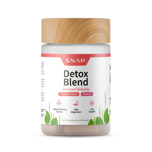 [BRSRM235CF4GEETJ] Snap Supplements Detox Cleanse Capsules - Advanced Blend for Full Body Detox & Cleanse, Flush Out Toxins, Improve Digestion & Gut Health, Cleanse and Detox, Licorice & Ginger Root (60 Capsules)