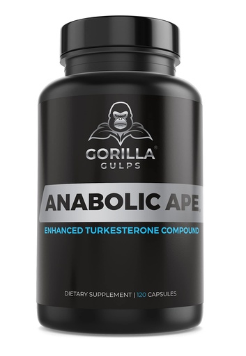[BRSW2BAKCAHWKEL5] Gorilla Gulps | Anabolic Ape – Enhanced Turkesterone Compound | Turkesterone, Creatinol-O-Phosphate, Ashwagandha, Bioperine | Lab Tested | 120 Vegan Capsules | Max Strength
