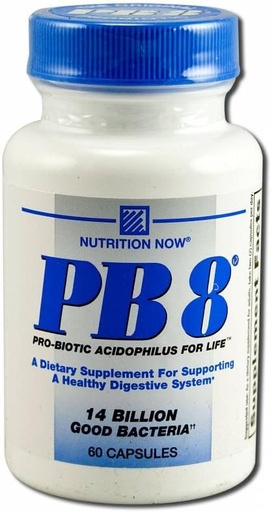 [BRSWIYQGBYHA2E3G] Nutrition Now, PB8 Acidophilus Capsules, 60 Count
