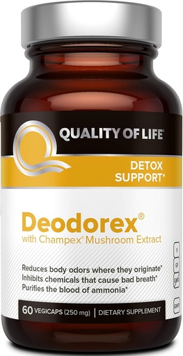 [BRSWIZILBB4WOE3G] Качество на живот - Detoxification Support - Борба с лошия дъх и тялото Odor - Deodorx - 60 Vegicaps
