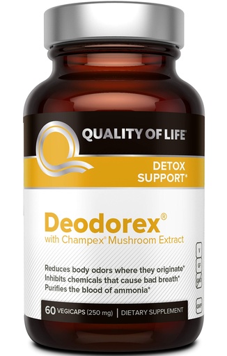 [BRSWIZILBB4WOE3G] Quality of Life - Detoxification Support - Fight Bad Breath and Body Odor - Deodorex - 60 Vegicaps