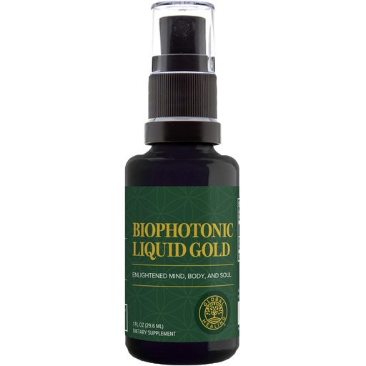 [BRSRAFITAQBWAFL7] Global Healing Center - Biophotonic Liquid Gold Supplement Spray - 1 Fl Oz