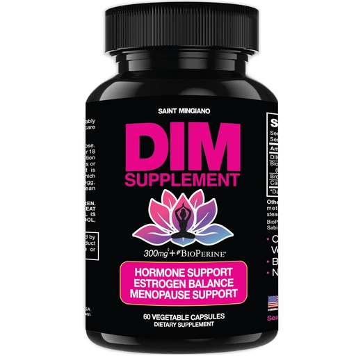 [BRSROBIOCABRA3IY] DIM Supplement 300 mg - Hormone Balance for Women, | Estrogen Supplement for Women with Hot Flashes & Night Sweats | Aids in Menopause Symptoms, Estrogen & Oestrogen. 60 Capsules