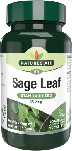 [BRSWIYQODJ7GE2DK] Sage Leaf 50mg (500mg equiv) 90 Tabs