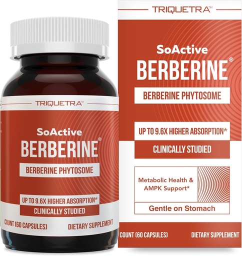 [BRSW2CALB4AR6CY3] SoAcitive Berberine 550mg: 9.6X cao cấp Absorpation, phòng khám đã gây dựng, làm báp têm cho cơ chế siêu hình hóa chất siêu hình & AMPK không-GMO, Soy- Free ial Clicified Dose 60 phục vụ