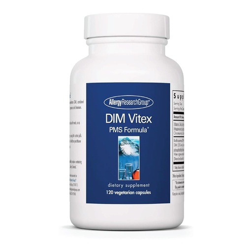 [BRSWIYQDAUFBCDQV] Allergy Research Group DIM Vitex - Supports Estrogen Metabolism - DIM with NAC and Vitamin B & Magnesium - 60 Servings - 120 Capsules