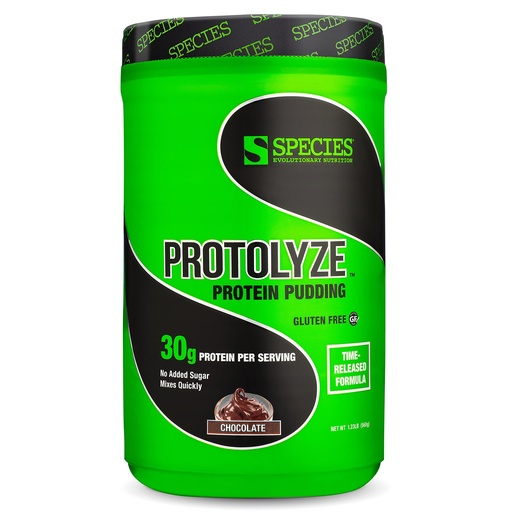 [BRSWIHICA55BGGAZ] Species Nutrition Protolyze Protein Pudding, 30 Grams of Muscle Building Protein Powder, Low Calorie & Carb, Zero Sugar, Chocolate