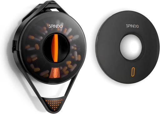 [BRSROCA3AAMGCEL3] Fullicon soft Coundation Combo, Weekly Piell dispender (in อังกฤษ) ร่วมกับ Solid Solid Lid, 14 Signations and Child-Proof Lock, Spindo Medical Disorder diview/Telet/Supplement for Sermates (Black).