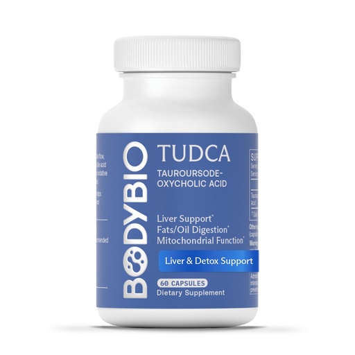 [BRSWYHD7C4FB4EI7] BodyBio TUDCA - Pure Tauroursodeoxycholic Acid Supplement - Support Bile Flow, Fat Metabolism & Liver Detox