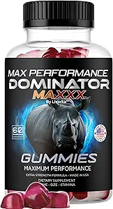 [BRSRAAL7BACGEG35] Dominator Maxxx Gummies for Men - Dominator Maxx Natural Daily Nutrition Support Premium Advanced Formula Multivitamin Pills for Overall Health & Wellness, 60 Gummies for 1 Month
