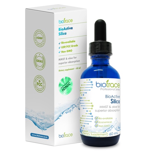 [BRSROCYTDEAQ2GT5] Biotrace BioActive Silica Drops | Liquid Mineral Concentrate for Healthy Hair, Skin, Nails and Collagen Production | Helps Manage Calcium, Joint and Bone Function | 2.02 Fl Oz