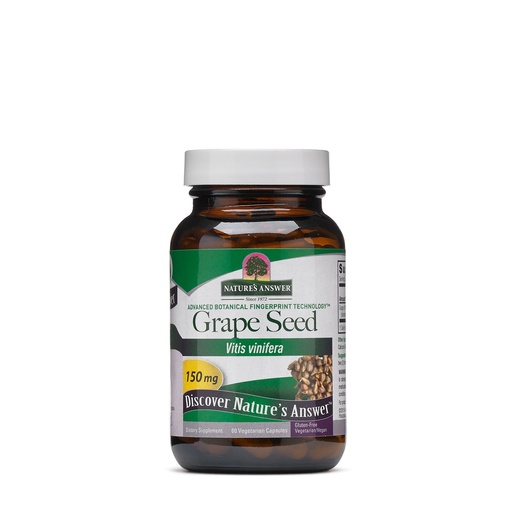 [BRSWIYQMCJ7WAYLA] Nature's Answer Grape Seed Vegetarian Capsules, 60-Count