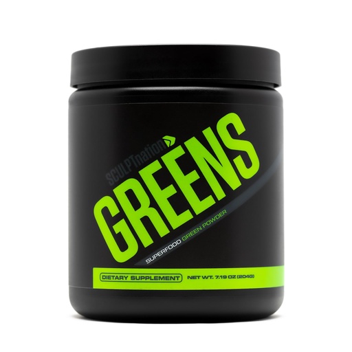 [BRSROEI6DFYGYA3B] Sculpt Nation by V Shred Greens - Premium Greens Powder & Superfood Blend with Collagen to Support Skin, Digestion, and Energy - 30-Day Supply