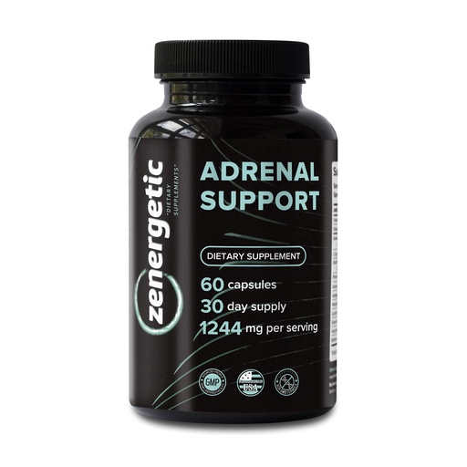 [BRSWYYACOYHQEG34] Adrenal Support Supplements │ Cortisol Manager, Calm Support, Mood & Energy Support, with Ashwagandha, L-Tyrosine, Rhodiola Rosea & Holy Basil │ 60 Pills Non GMO