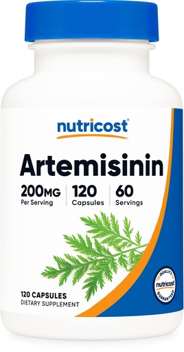 [BRSW2AT5AAIAM3Q3] Nutricost Artemisinin 200mg, 120 Vegetarian Capsules - Non-GMO, Gluten Free, 60 Servings