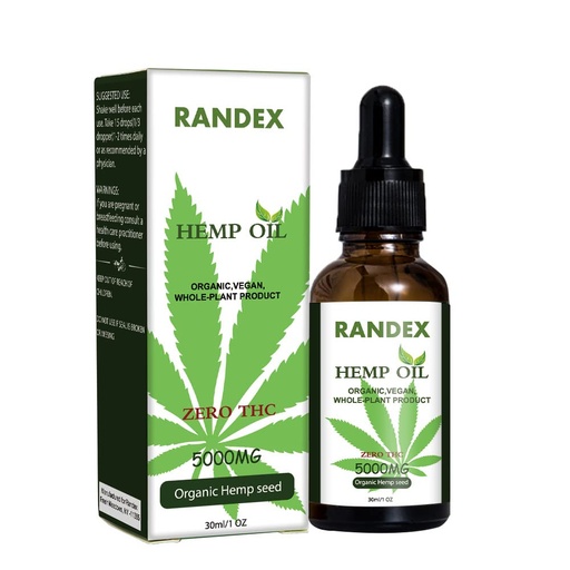 [BRSWGCY6O4DRMCLO] (2 Pack) 5000mg Organic Cold-Pressed Hemp Oil - Rich in Omega 3-6-9 - Natural Hemp Drops - Made in USA