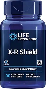 [BRSWKEAEOZ4BE3T6] Life Extension X-R Shield, spirulina, Lemon Balm, Ginkgo biloba, Supports Cellular Integrity & DNA Health, Encourages Healthy Immune Response, Gluten-Free, Non-GMO, Vegetarian, 90 Capsules