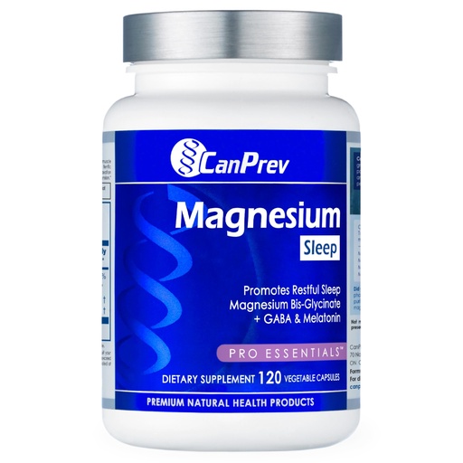 [BRSWG2Y7BUIAEELB] CanPrev Magnesium Bisglycinate Chelated + GABA & Melatonin, 120 Veg Caps, 120-Day Supply, Support Restful Night, Muscle Function, Promote Relaxation & Balanced Sleep-Wake Cycle, Vegan, No GMO & Gluten
