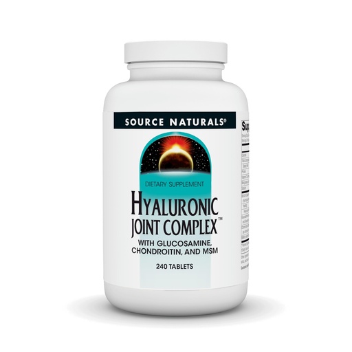 [BRSWKEAGCQDAKDTM] Source Naturals Hyaluronic Joint Complex with Glucosamine, Chondroitin & MSM Extra Strength - 240 Tablets