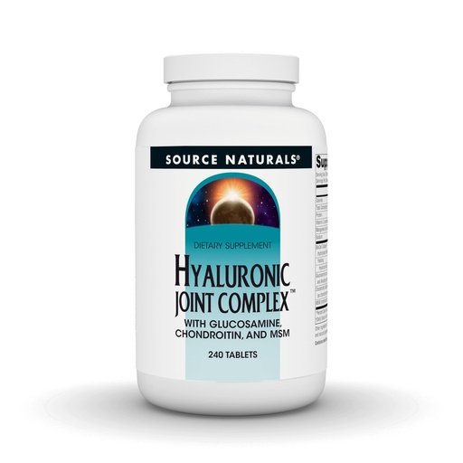 [BRSWKEAGCQDAKDTM] Source Naturals Hyaluronic Joint Complex with Glucosamine, Chondroitin & MSM Extra Strength - 240 Tablets