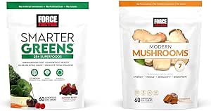 [BRSROBL3CUARYET6] Force Factor Smarter Greens Superfood Chews, Greens and Superfoods with Probiotics & Modern Mushrooms Soft Chews, Mushroom Supplement with Lions Mane, Turkey Tail