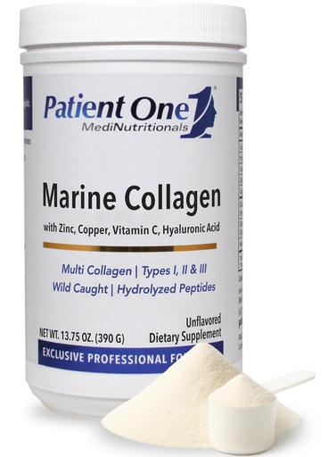 [BRSRMAY2CQMW233B] Patient One Marine Collagen | Powder Supplement to Provide Whole-Body Support* | with Types 1, 2 and 3 Collagen, Plus Collagen Cofactors | 13.75 oz