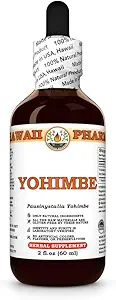 [BRSRAADQBZYWYGTB] Yohimbe (Pausinystalia Yohimbe) Dry Bark Tincture, Made in Hawaii, All Natural, Vegan, Pure Liquid Extract - 2 fl.oz