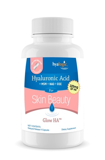 [BRSRM2QZA4NW2DY2] Hyalogic 120 Mg Hyaluronic Acid Delayed-Release Capsules – Skin Supplement w/Glucosamine MSM – Body Health Food Supplement w/Grape Seed Extract – Vegan & Non-GMO Dietary Supplements (30 Count)