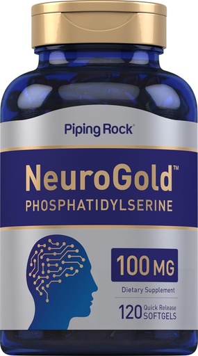 [BRSWIFDQAV4GIH3Y] Piping Rock Phosphatidylserine 100mg d.m. 124; 120 Softgel Capsicum 124; NeuroGold Supplement n.e.124; Non- GMO, Gluten Free