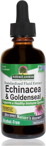 [BRSWIYQ2PN6B6DDC] Naturens svar Enchinacea & Goldseal | Stöder ett hälsosamt immunsystem | Superkoncentrerat rent extrakt | Alkoholfri, glutenfri, Vegan & Kosher Certified 2oz