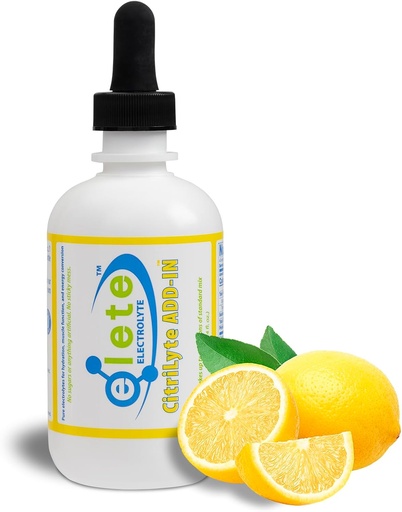 [BRSROHQ2CQBGAADB] elete CitriLyte Electrolyte Add-in Hydration Drops | Sodium, Magnesium, Potassium & Trace Minerals | Slight Lemon Flavor, All Natural | Leg and Muscle Cramp Relief | 4 Ounces
