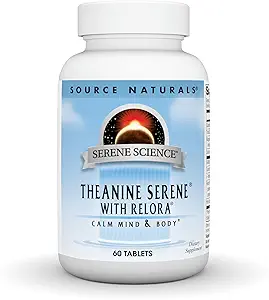 [BRSWIYQEO4HA2AYZ] Source Naturals Serene Science Theanine Serene with Relora - Calm Mind & Body - 60 Tablets