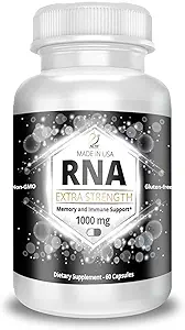 [BRSWIAQZAENGY2DA] ACTIF RNA Extra Strength 1000 Mg, RNA Supplement with Memory and Immune Support, 60 Capsules