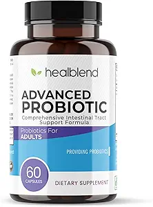 [BRSRMZIOCEBGCEI6] Probiotics for Digestive Health, 11.5 Billion CFU per Serving: DE111, Lactobacillus, Bifidobacterium, Acidophilus Probiotic Supplement, Bloating, Gas and Constipation Relief, 60 Capsules