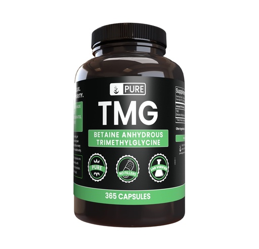 [BRSWYZ34AECWY23J] Pure Original Ingredients TMG (365 Capsules) No Magnesium Or Rice Fillers, Always Pure, Lab Verified