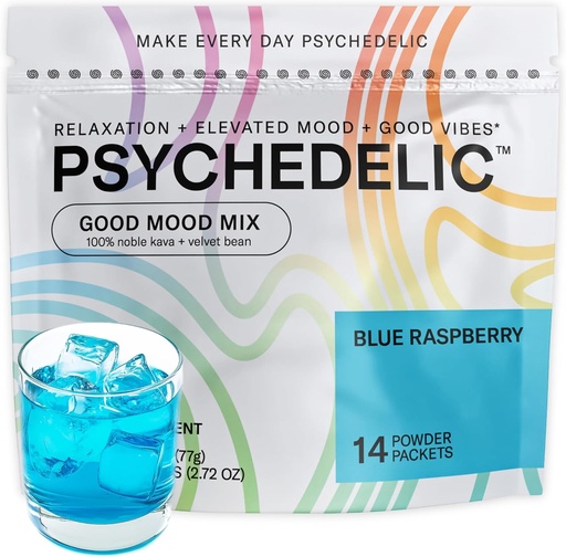 [BRSROEARAQHBSCL7] Easy Alcohol Alternative mit Buzz - Calming Kava Drink Mix (14x5.5g) Flavored Kava Powder - Calming Drink Powder Packets - Easy Open Single Servier Drinks - 14 Calm Packets - Blue Raspberry