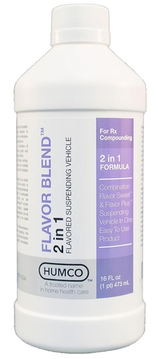 [BRSWGZL2A4CWKALH] Humco Flavor Blend, 16 oz. Flavored Suspending Vehicle for Compounding. Popular Pharmaceutical Compounding Base. Mixing Agent.