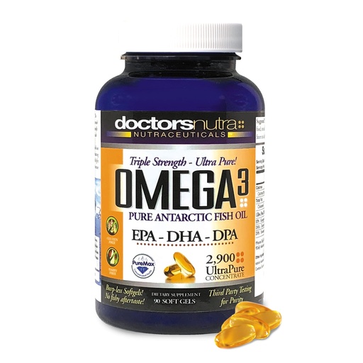 [BRSWGZD5BV5AE3TK] Omega 3 DPA Fish Oil 2,900 Milligrams Triple Strength Ultra Pure Concentrated, EPA-DPA-DHA, SoftGels - 30 Servings