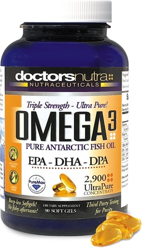 [BRSWGZD5BV5AE3TK] Omega 3 DPA Fish Oil 2,900 Milligrams Triple Strength Ultra Pure Mechanicd, EPA-DPA-DHA, SoftGels - 30 Hizmet